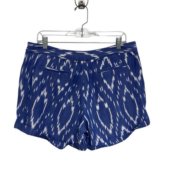 NWT J. Crew Sunfaded Ikat Print Cuffed Shorts - Size 12 - Picture 3 of 8